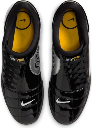 Nike Nike T90 SP, Men's Sneaker, Black, White, Metallic Silver, 9.5