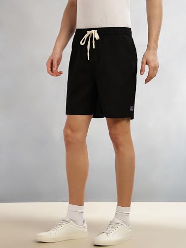 Short en coton gaufré Thomas Scott à coupe droite et taille moyenne - 3