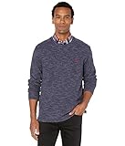 U.S. Polo Assn. Men's Spece Dye Crew Neck Thermal Shirt, Classic Navy, M