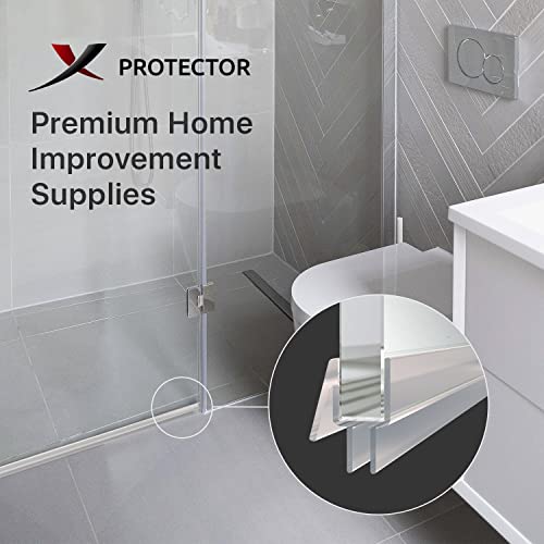 Frameless Shower Door Bottom Seal XProtector 40" Shower Door Seal
