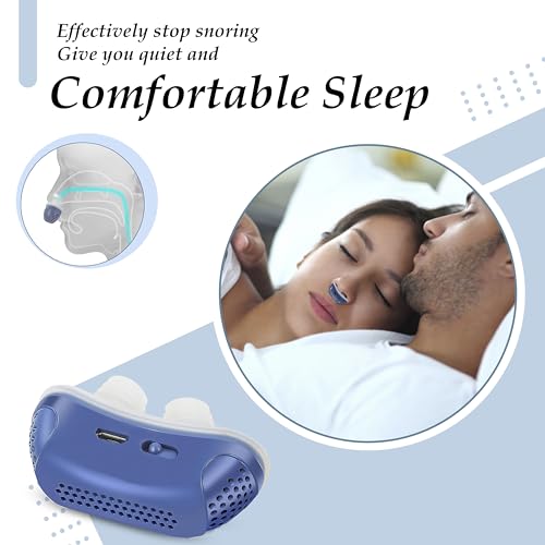 Anti Snoring Devices, Snoring Solution, Adjustable & Breathable, Effective Snoring Prevention for Men and Women, Snore Stopper Suitable for All Nose Shapes