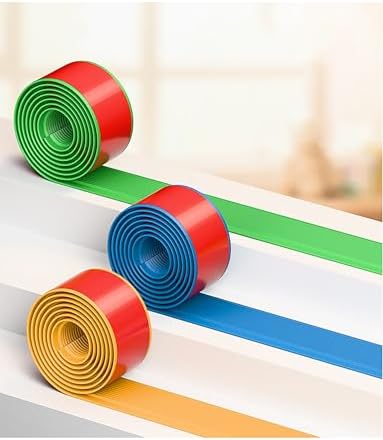 Self-Adhesive Non-Slip Stair Grip Tape, Rubber Safety Strips for Homes, Kindergartens & Cinemas - Green, 1000x4cm - Enhance Safety on Stairs
