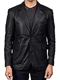 lederblazer für herren ► Zeitloses Design – Dieser Lederblazer für Herren ist leicht zu tragen, klassisches Design, geeignet für jeden Anlass: für Freizeitausflüge, Ausflüge, Partys, Ausflüge, Sport und so weiter.