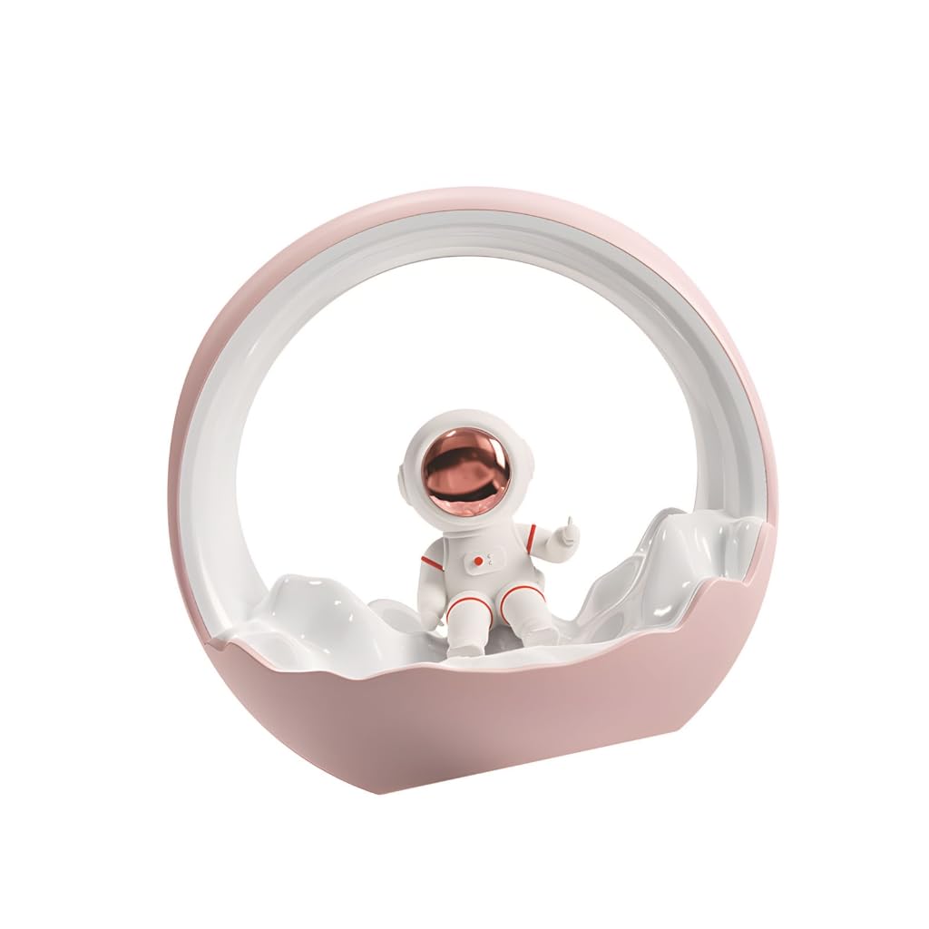 Luz nocturna recargable de astronauta con 3 modos de color, USB, portátil, decoración de guardería para habitación de niños, habitación temática espacial