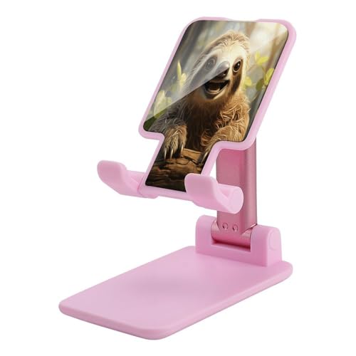 Support téléphone bureau pliable et réglable motif paresseux