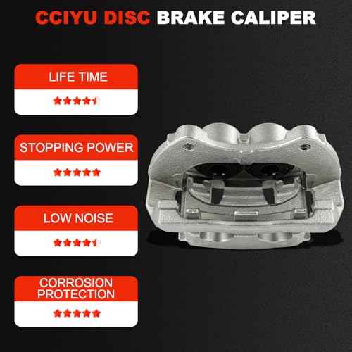 Image of cciyu Front Left Brake Caliper Assembly w /Bracket 18B5288 2010 2011 2012 2013 2014 2015 2016 For Cadillac For SRX
