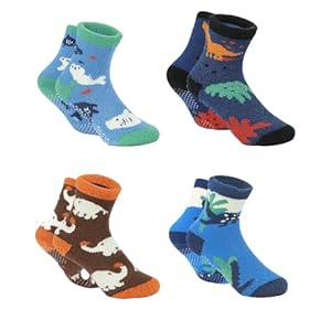 Toddlers Fuzzy Socks with Grips, Ki...