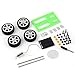 Ashley GAO - Mini giocattolo in plastica fatta a mano ad energia solare, kit per auto fai da te, tecnologia per bambini, gadget educativo, hobby, divertente kit 8-11 età