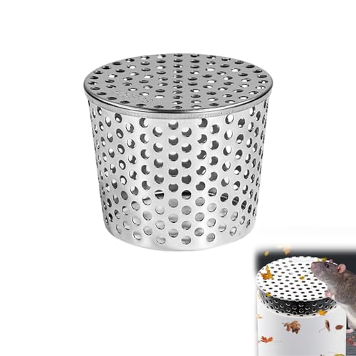 9CM Parafoglie per Canali di Gronda Filtro per Grondaie in Acciaio Inossidabile Parafoglie per Grondaie Protezione per Grondaia Filtro Protezione per Tubi di Scolo per Foglie Rami Muschio