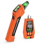 FOCEMTA Circuit Breaker Finder & GFCI Outlet Tester with Digital LCD Display, 90-135V Electrical Circuit Tracer Tool for Electricians/DIY – Lightweight (Includes Batteries & Carrying Case)