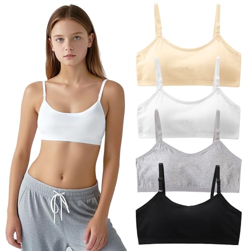 KASURE Mädchen Sport BH Bustier Ohne Bügel - Nahtloser Damen BH aus...