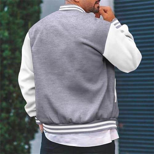 Fxbar Men's Varsity Baseball Jacket Causal Slim Fit Varsity Letterman Baseball Coat Mens Bomber Jackets4