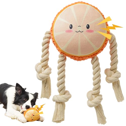 AEdlAy Dog Squeak Toys with Ropes, Dog Toys for Boredom