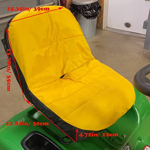 Sitzbezug für Rasenmäher, wasserdicht, kompatibel mit Skyour Deere, Kubota, Craftsman, Cub Cadet Mower, Universal-Rasenmäher, Traktorsitzbezüge bis zu 35,6 cm Höhe