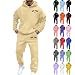 Lvnsdknerse Jogginganzug Herren - Einfarbig Zweiteiler Set Trainingsanzug Sportanzug Kordelzug​ Reißverschluss Freizeitanzug mit Sweatshirt und Jogginghose Baumwolle Tracksuit Casual Outfit