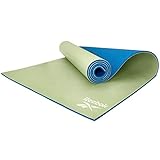 Espesor de 6mm , 173 x 61cm Reebok RAYG-11060BLGN Esterilla Yoga Reversible, Azul/Verde