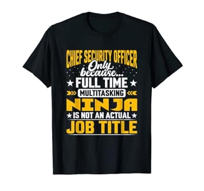 Chief Security Officer Job Title - Chief Security Inspector Camiseta | Ya disponible en tu tienda friki favorita! En mundofriki.es!