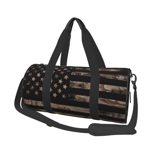 Desert Camo Camouflage Army American Flag Tactical Foldable Duffle Bag For Women - Workout Bag For Gym Men - Boy Gym Bag - Girls Small Weekender Duffel Bag - Packable Luggage Bag For Travel Sports