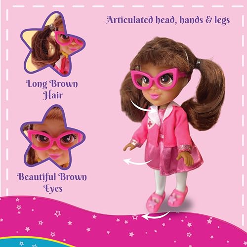 Image of Li'l Diva Doctor-Cassie 6 inch Doll|India's First Preschool Roleplay Pretend-Play Doll with Accessories|Birthday Gift|Toy Doll for Girls 3+|Movable Arms & Legs|Beautiful Dress|Elegant Eyes|Soft Hair Play