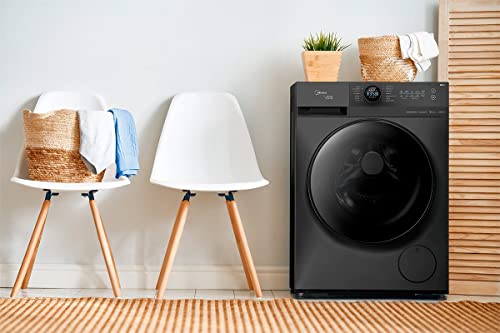 Lava e Seca 12,5KG HealthGuard Smart Titanium com WIFI Midea