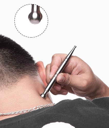 Image of Acupuncture Pen-Deep Massage Tool Reflexology Trigger Point Massage Tools for Relief Pain Full Body Relaxing Self-Massage Stainless Steel Acupressure