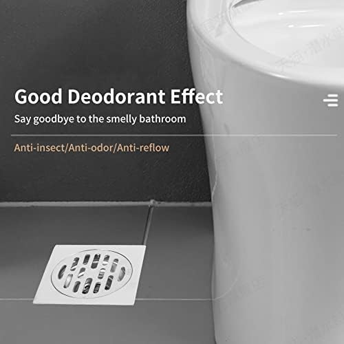 Vierkante vloerafvoerafdekking roestvrij staal badkamer douche