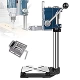 YAOYAOO Colonna per Trapano Verticale, Supporto Trapano a Colonna da Banco con Morsa Piastra di Pressione, Multifunzione Trapani a Colonna da Banco Rotazione di 90°, Corsa Massima: 60mm