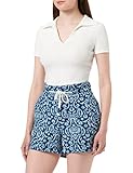 Mélange lin et coton Springfield Shorts, Bleu Marine, 34 Femme