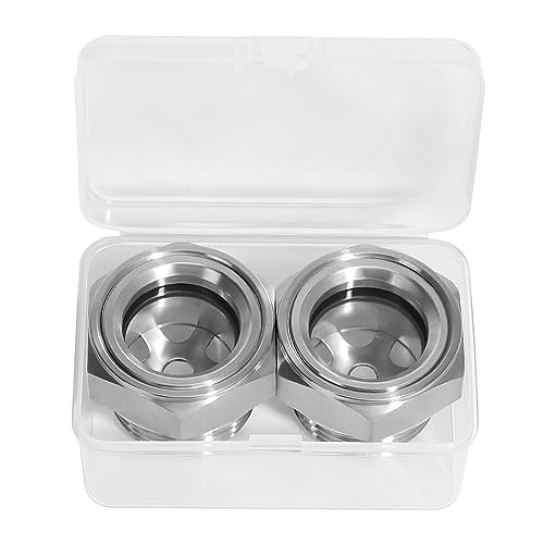 Stainless Steel 3/4 NPT Oil Sight Glass (2 pcs)