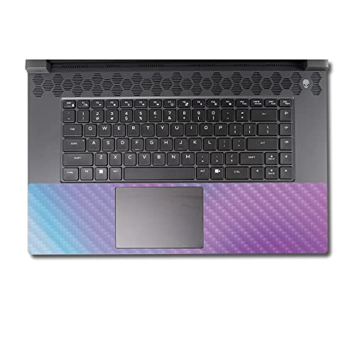 Image of MightySkins Carbon Fiber Skin Compatible with Alienware M17 R5 (2022) Full Wrap Kit - Purple Fog | Protective, Durable Textured Carbon Fiber Finish | Easy to Apply & Change Styles | Made in The USA
