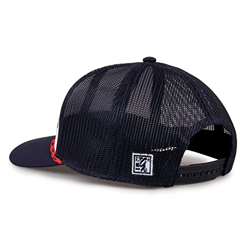 Gorra Trucker The Game Rope Style blanca y azul oscuro miniatura 3