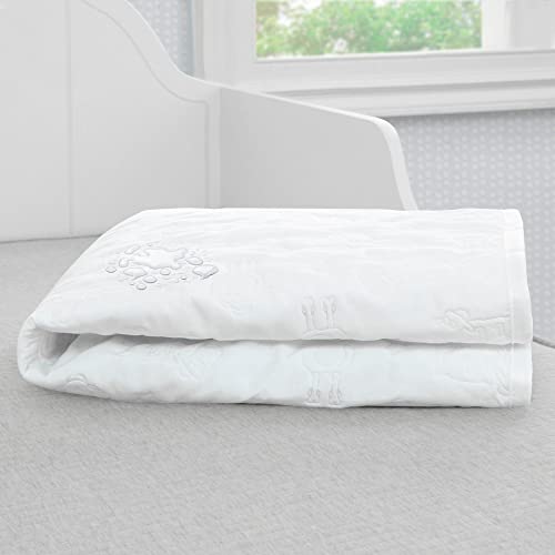 Image of Serta Sertapedic Crib Mattress Liner Pads (Pack of 2) - 100% Waterproof with Nanotex Technology - Ideal for Potty Training - Washable (White)