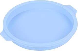8 Inch Silicone Cake Tray, Round Cake Plate, Cake Baking Accessories, Suitable for Microwave Ovens, Ovens, Refrigerators and Dishwashers