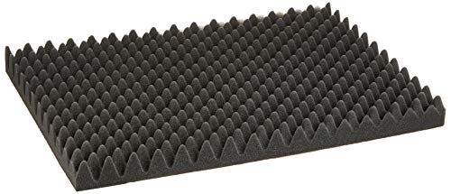 SCHAUMEX Panel Autoadhesivo, fonoabsorbente piramidal, Panel acústico, Panel de absorción acústica, Aislamiento 500 mm x 350 mm x 50 mm Cover