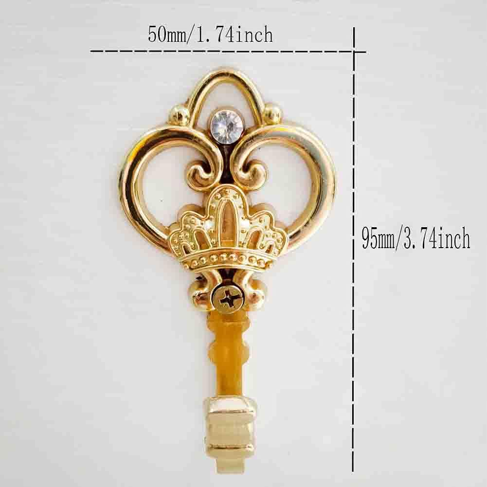 Crown Curtain Wall Hook Household Clothes Hanging Hook Window Drapery Medallion Holdbacks, Curtain Tiebacks, Wall Hook, Tassel Holder 1 Double (Gold)