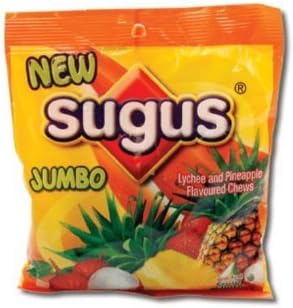 Sugus Jumbo Lychee & Pineapple Flavoured Chewy Candy by Sugus