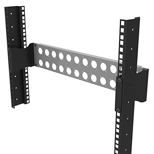 Penn Elcom Black Rack Mount Offset Bracket 2U Pair R1207-2U