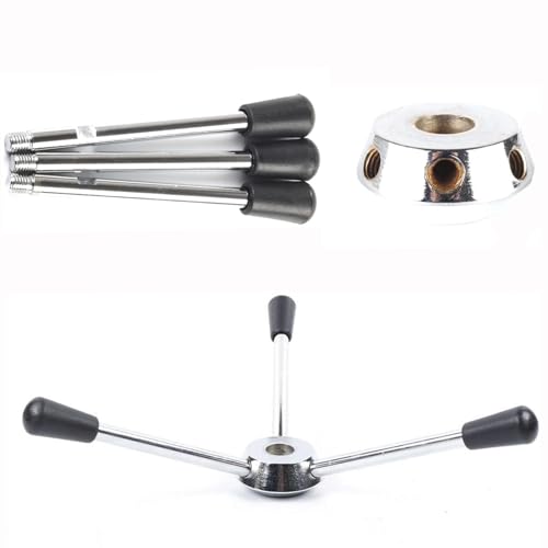 Drill Press Machines Parts, Bench drill Handle Base and 211mm Feed Hub Wheel Handle Bar Set, Metalworking Tool, Drill Press Machines Parts, CNC Drill Press Press Machines Parts