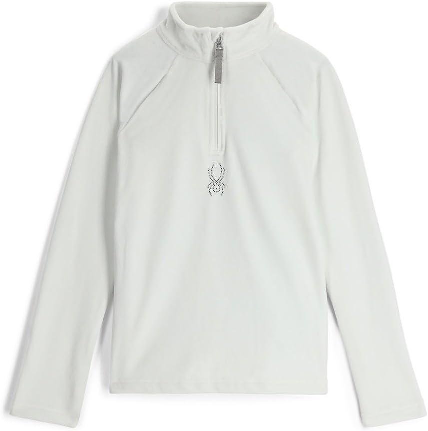 Spyder Girls' Shimmer Bug 1/2 Zip Top (Big Kids)