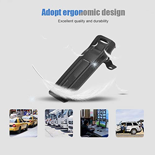 UV82 Replacement Belt Clip 5Pcs Walkie Talkie Back Clip Set Two Way Radio Waist Belt Clip Applicable For UV82 Original Belt Clip - Image 2
