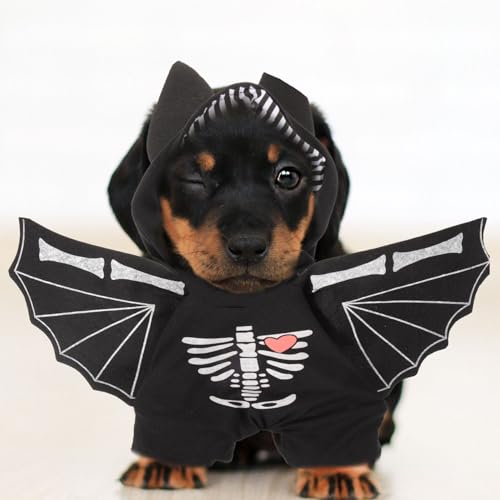 Disfraz para perro Halloween Alas de Murciélago M miniatura 6