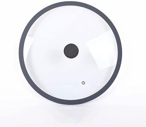 Tapa de vidrio templado de 10 pulgadas para sartenes, sartén, cubierta universal para olla o olla instantánea, 9.6 pulgadas, transparente