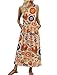 Womens Summer Dresses Maxi Sundress Flower Floral Dresses Plus Size Spring Clothes Beach Vacation Outfits Fashion Clothing Sleeveless XL