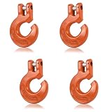 Leero 4 Pcs 3/8' Logging Choke Chain Hooks,3.15 Ton/6,900 Lbs WLL,SlipHook