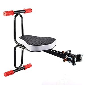 Child Bike Seat Front-mount Child Bike Seat for Toddlers Foldable Ultralight Baby Kids’ Bicycle Carrier Handrail for…