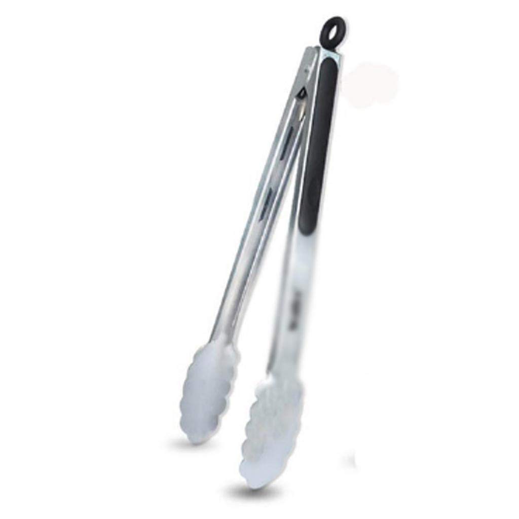 Pinze da cucina, Pinze for griglia for barbecue Pinze for servire insalata Pinze for alimenti Pinze da cucina in metallo in acciaio inossidabile Pinze da cucina for barbecue (dimensioni : 12 pollici)