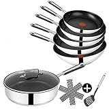 Tefal E30 Jamie Oliver Pfannen-Set Induktion 9 tlg -SET19- Schmorpfanne mit...