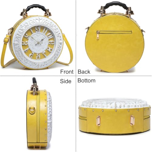Image of Novelty Clock Purse, Steampunk Handbag Shoulder Crossbody Bag