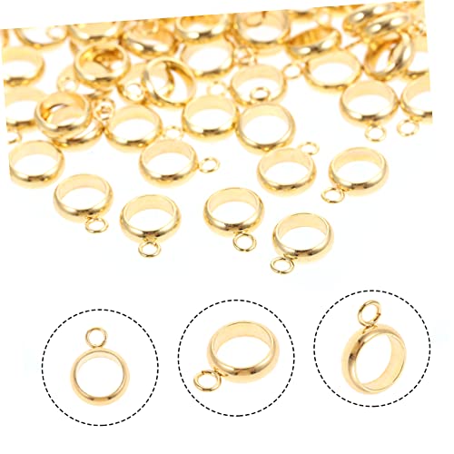 Perles intercalaires acier inoxydable 100pièces accessoires colliers bracelets