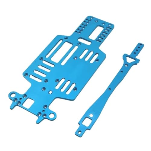 RC�V���[�V�p�[�c For Mini Q 1/28 ���^���}���`�z�C�[���x�[�X�{�g���v���[�g2�K�X���u�����[�g�R���g���[��RC�h���t�g�J�[OP�A�b�v�O���[�h�A�N�Z�T���[(Blue)